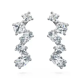 Orecchini ear cuff Galaxy, Diamanti creati in laboratorio 1,25 ct tw, Forme miste, Oro bianco 18 K
