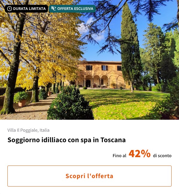 Soggiorno idilliaco con spa in Toscana