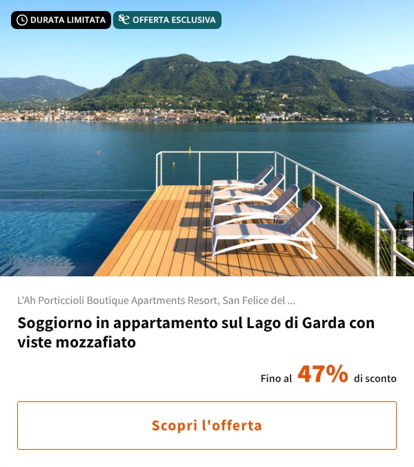 Soggiorno in appartamento sul Lago di Garda con viste mozzafiato