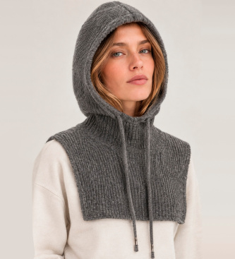 Passamontagna in cashmere Cadetto grigio