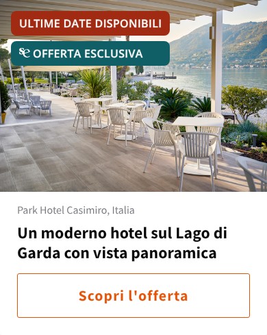 Un moderno hotel sul Lago di Garda con vista panoramica