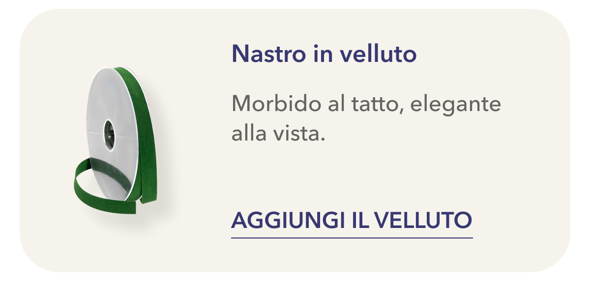 Nastro in velluto