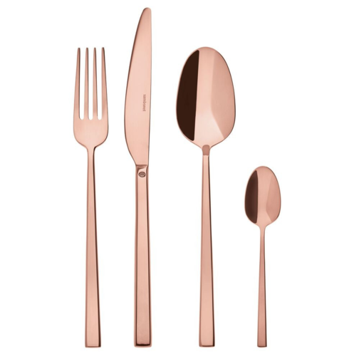 Rock Servizio Posate In Acciaio Inox - Set 24 Pz - Copper