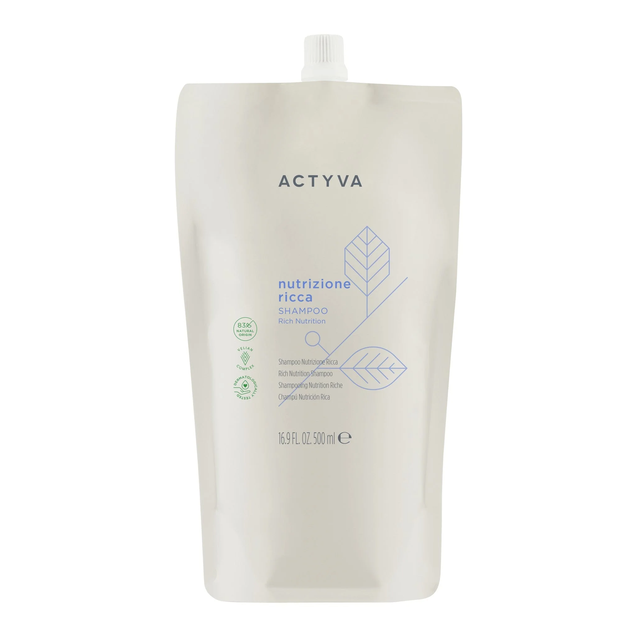 Kemon Actyva Nutrizione Ricca Shampoo 500 ml Ricarica