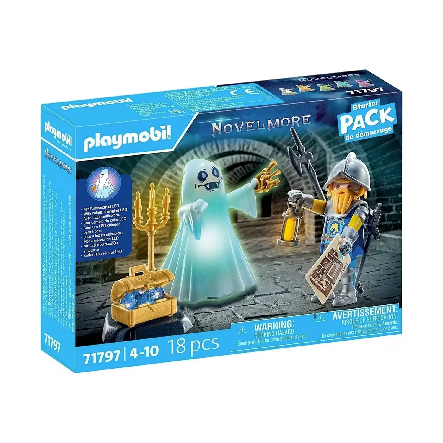 Fantasma Luminoso E Cavaliere Starter Pack Playmobil Novelmore
