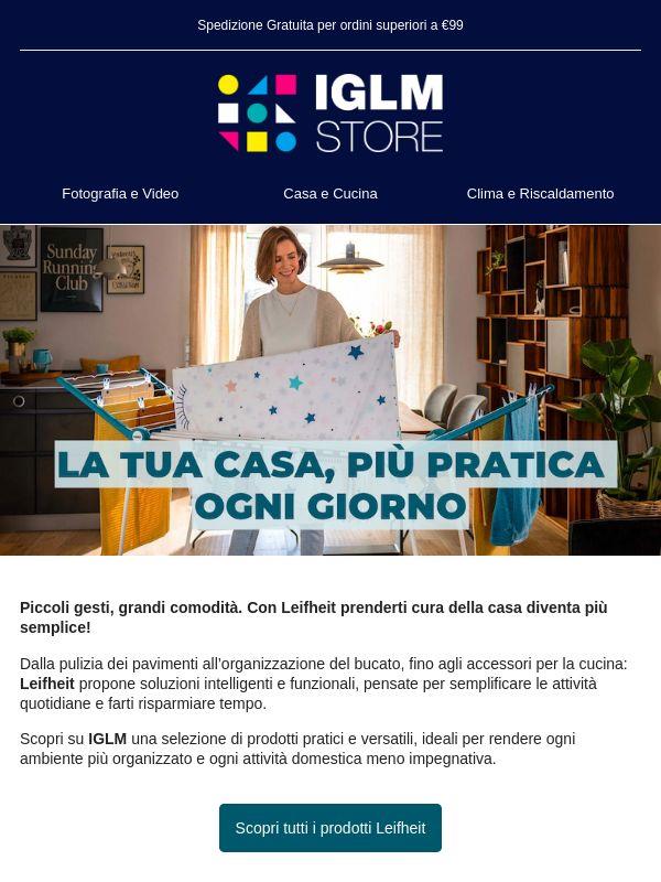 🏡 Una casa più organizzata? Scopri Leifheit!