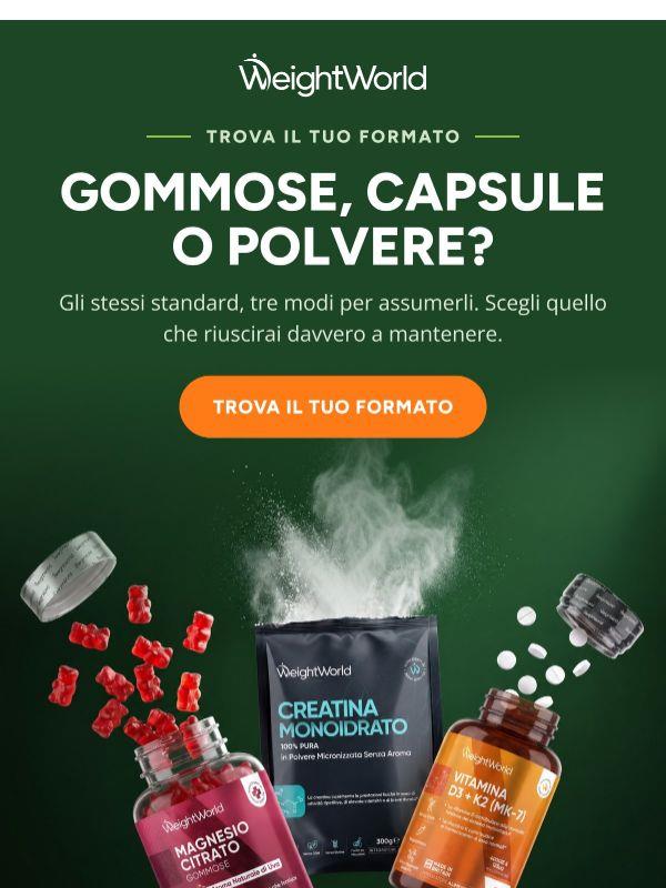 Gommose, capsule o polvere?