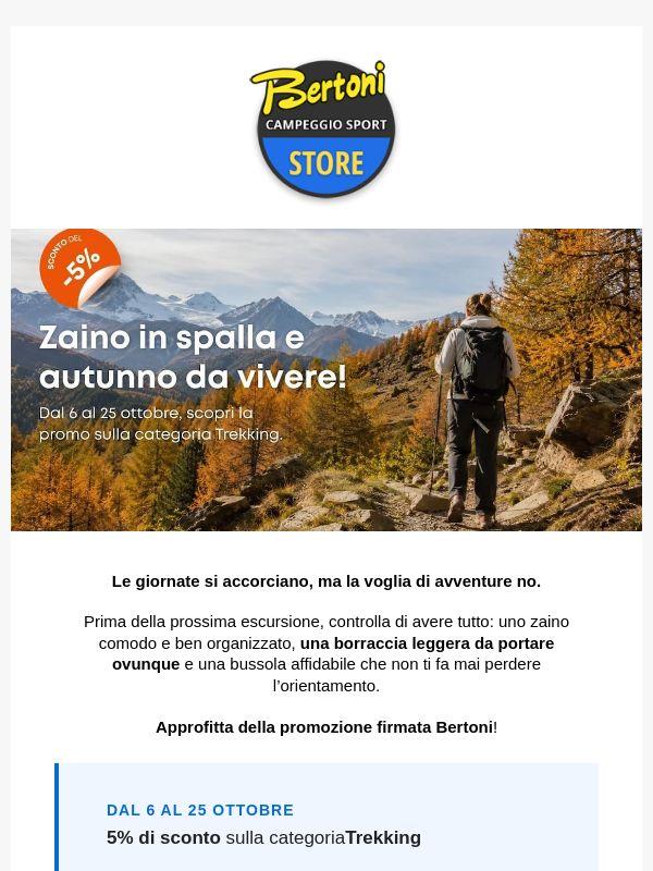 La promozione dell'autunno: approfittane ora!