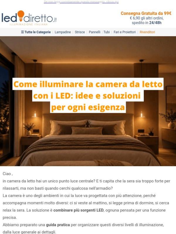 📗[Guida] Come illuminare la Camera da Letto con i LED: idee e soluzioni