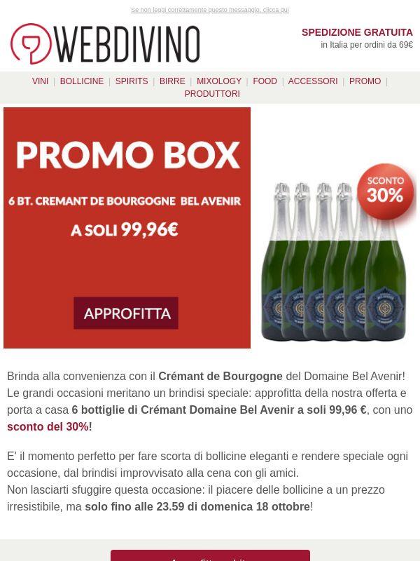 Promo Box | Crémant de Bourgogne Bel Avenir al -30%