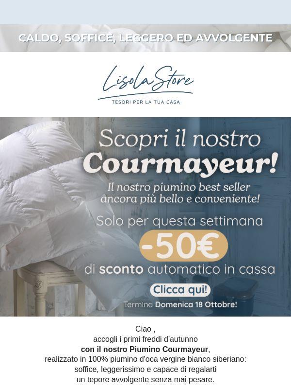 ❄️ Scopri il nostro piumino Courmayeur: per te un Extra Sconto di -50€ in cassa