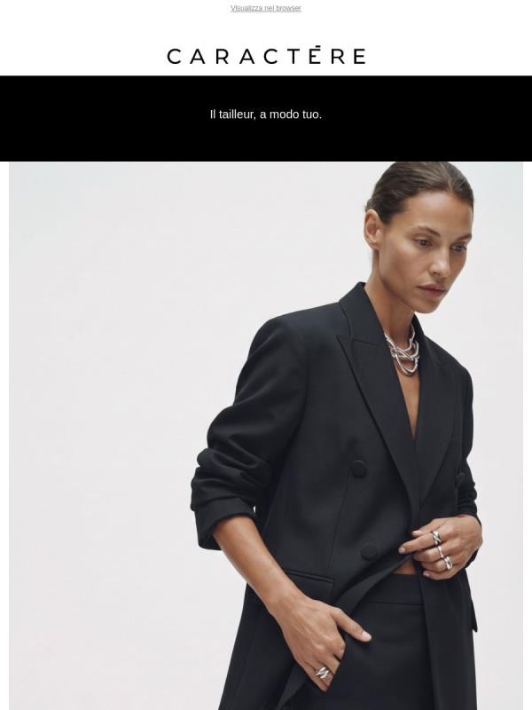 CARACTÈRE FW26: il tailleur, a modo tuo.
