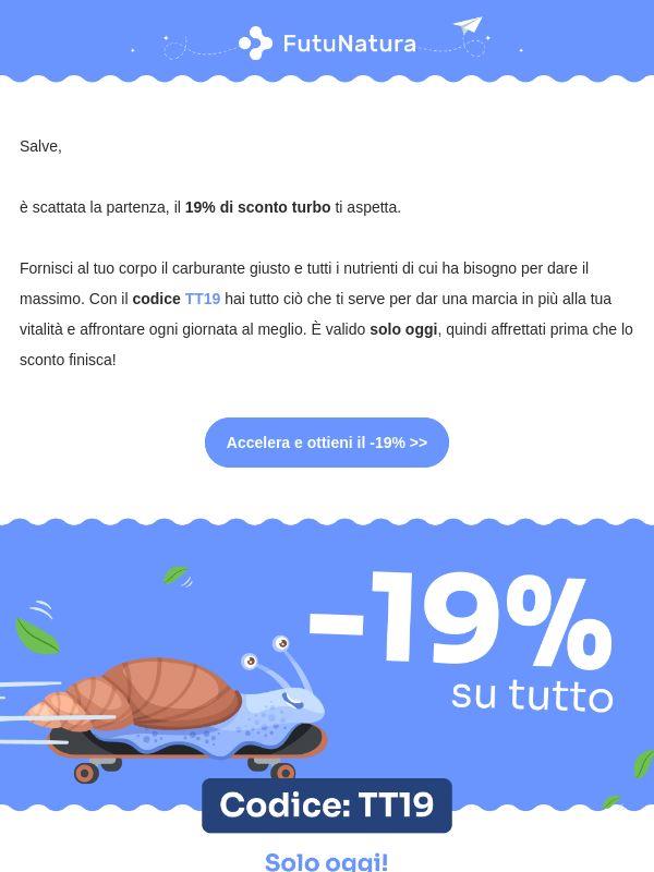 🏁 3, 2, 1, via: Turbo -19% fino a mezzanotte