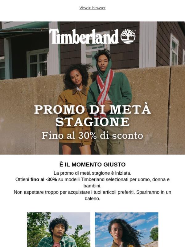 Fino al -30%: è disponibile la promo di metà stagione!