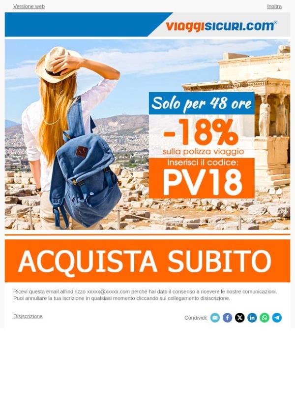 - 18% su tutte le nostre polizze!
