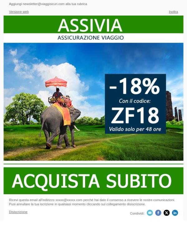 - 18% su tutte le nostre polizze!