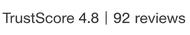 TrustScore 4.8 | 92 reviews