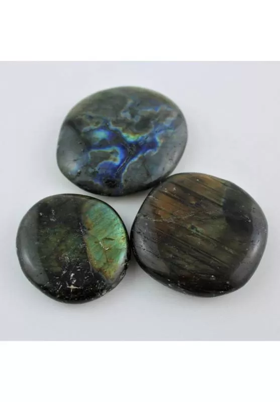 Image of PALMSTONE Minerali in LABRADORITE Saponetta Cristalloterapia Collezionismo A+