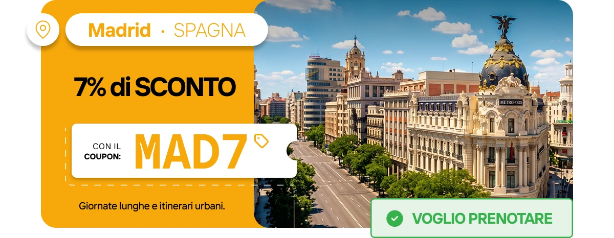 Madrid - Spagna: 7% di sconto con il coupon: MAD7.