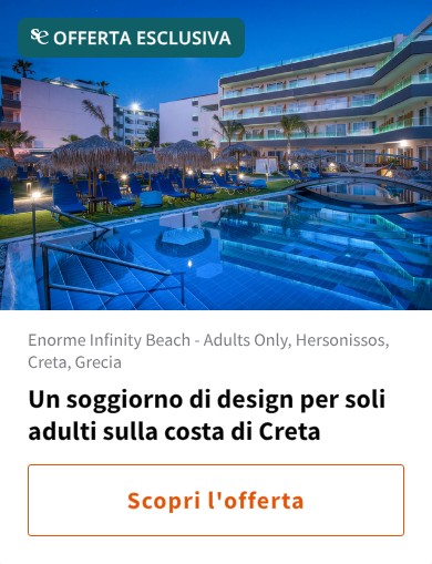 Un soggiorno di design per soli adulti sulla costa di Creta
