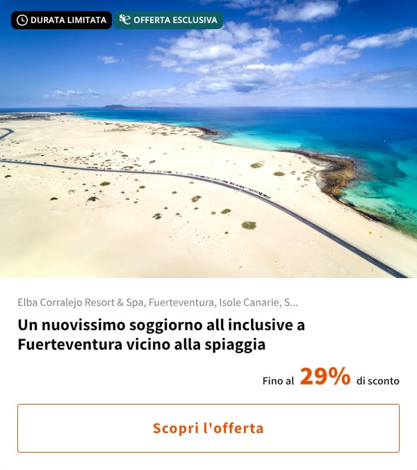 Un nuovissimo soggiorno all inclusive a Fuerteventura vicino alla spiaggia