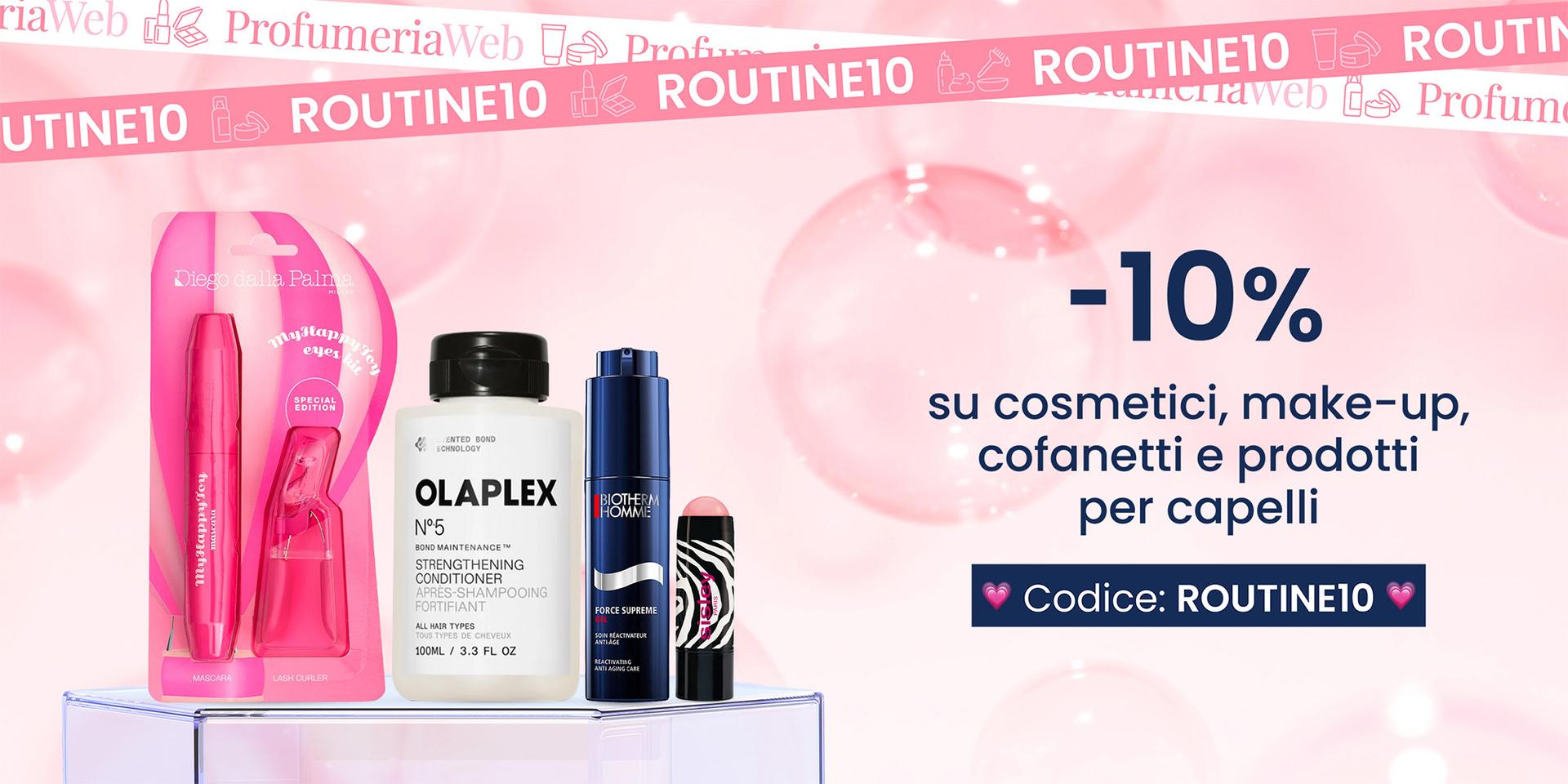 ☀️ -10% su cosmetici, make-up, solari e prodotti per capelli