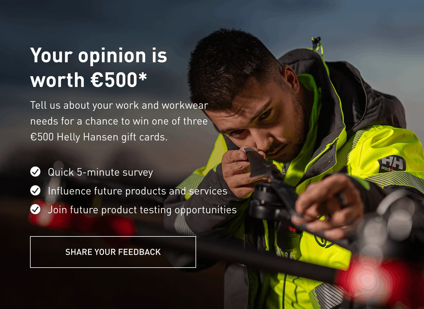 Your opinion is worth €500 