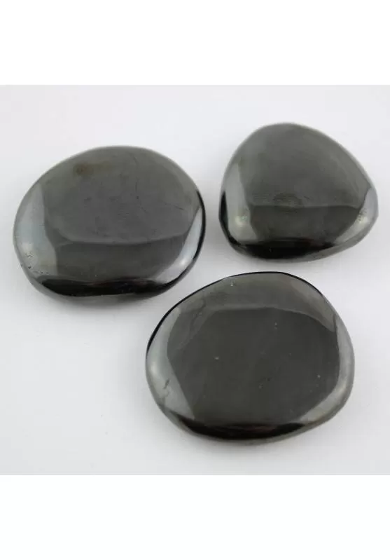 Image of Palmstone AZABACHE AMBRA NERA Minerali Burattate Pietre Dure Cristalloterapia Chakra Zen