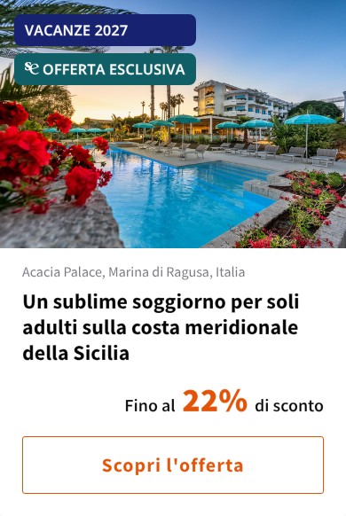Un sublime soggiorno per soli adulti sulla costa meridionale della Sicilia