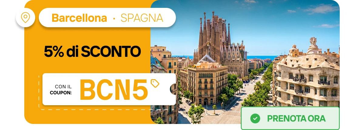 Barcellona - Spagna: 5% di sconto con il coupon: BCN5.