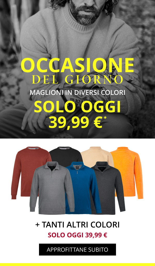 Occasione del giorno - Maglioni in diversi colori 39,99 €
