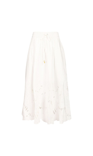 Mahon cotton midi skirt