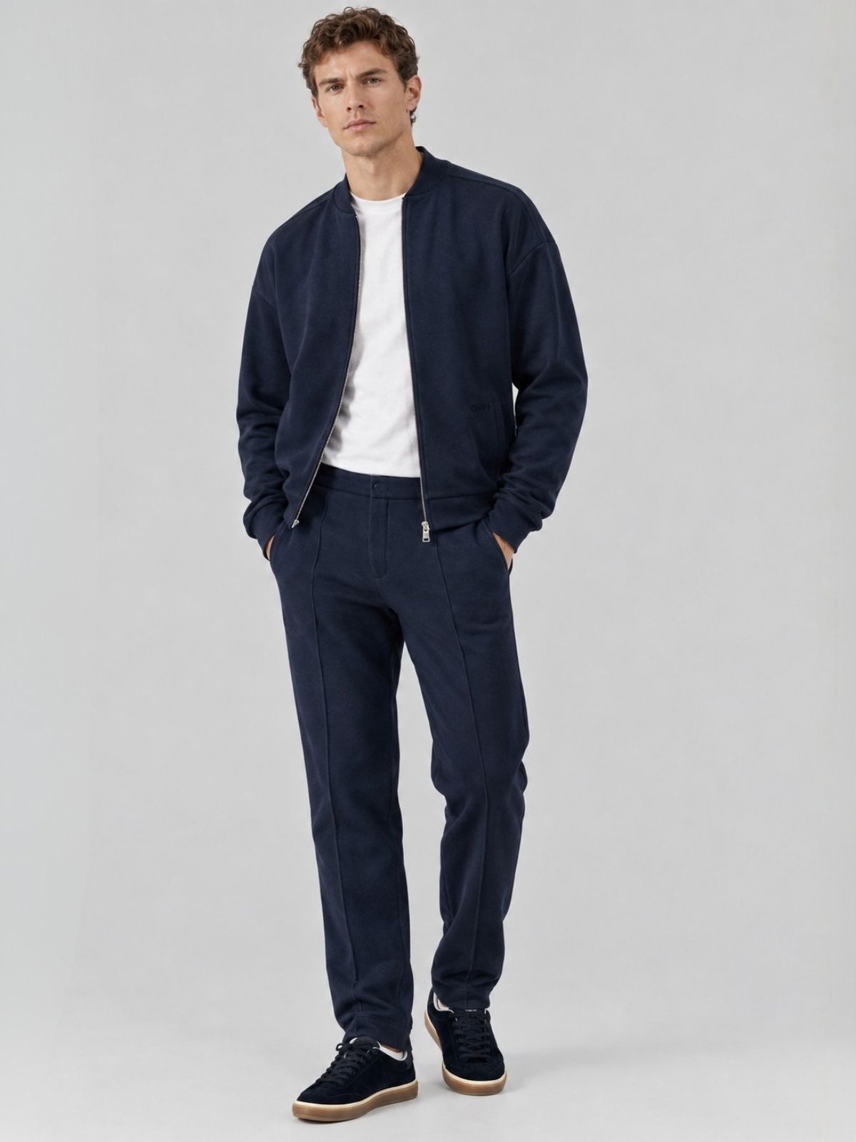 Pantalone Chino in Interlock Navy