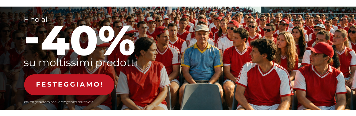 Fino al -40% nella settimana del nostro compleanno!