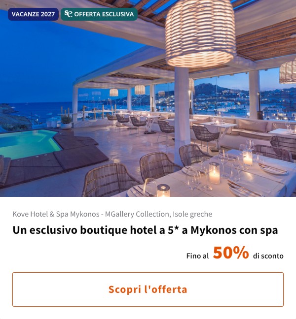 Un esclusivo boutique hotel a 5* a Mykonos con spa