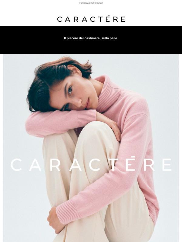 La nuova linea in 100% cashmere, firmata CARACTÈRE.