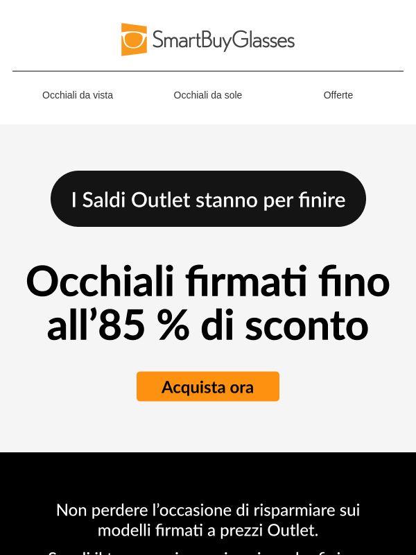 Trovate Outlet, fino all'85% di sconto