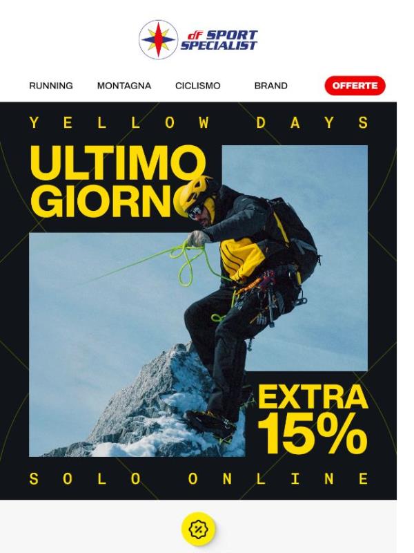 Ultimo giorno ⌛ Extra 15%