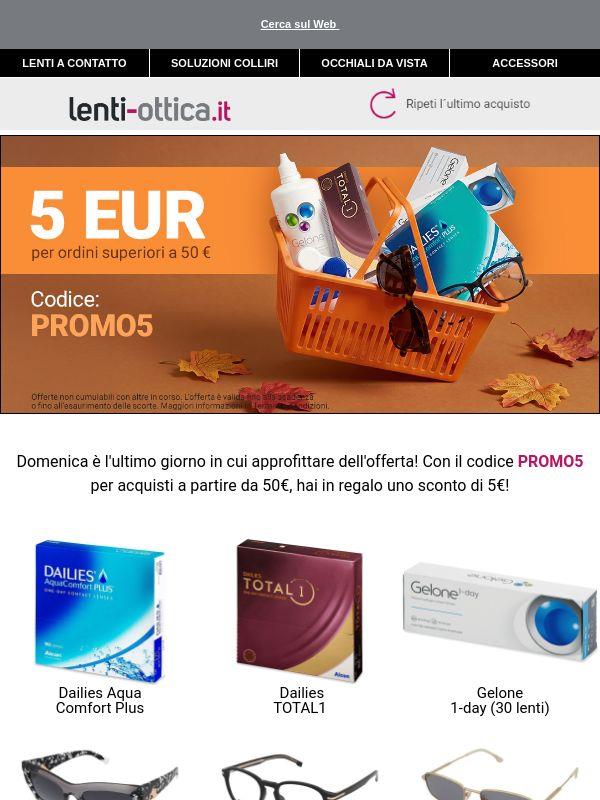 I 5€ di sconto scadono domenica, utilizza il codice ora 🛍️⏰
