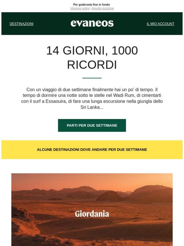 Due settimane fanno la differenza