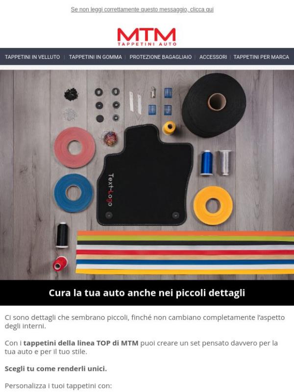 😍Tappetini auto: personalizza ogni dettaglio con il nostro configuratore.