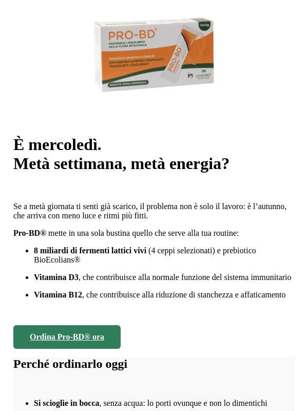 ⚡ Metà settimana, metà energia?