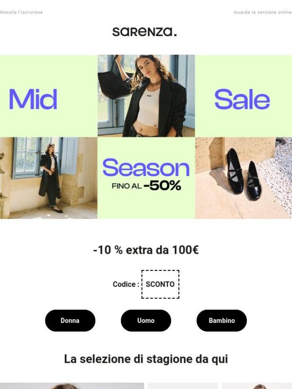 Fino al -50% e -10% extra 💥