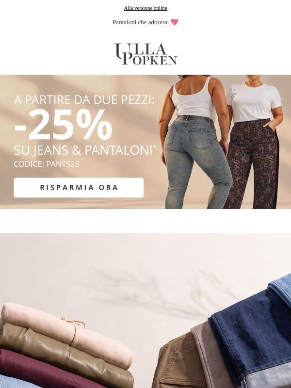 -25% su 2 paia di jeans ⚡ Risparmia ora!