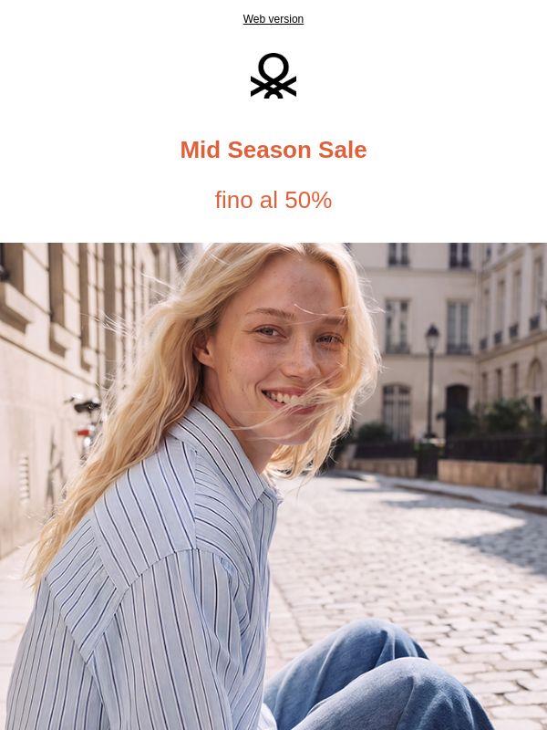 Mid Season Sale: continuano gli sconti fino al -50%