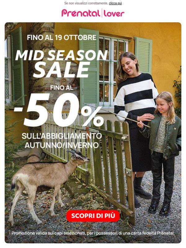 La nuova stagione ti aspetta: fino al -50%