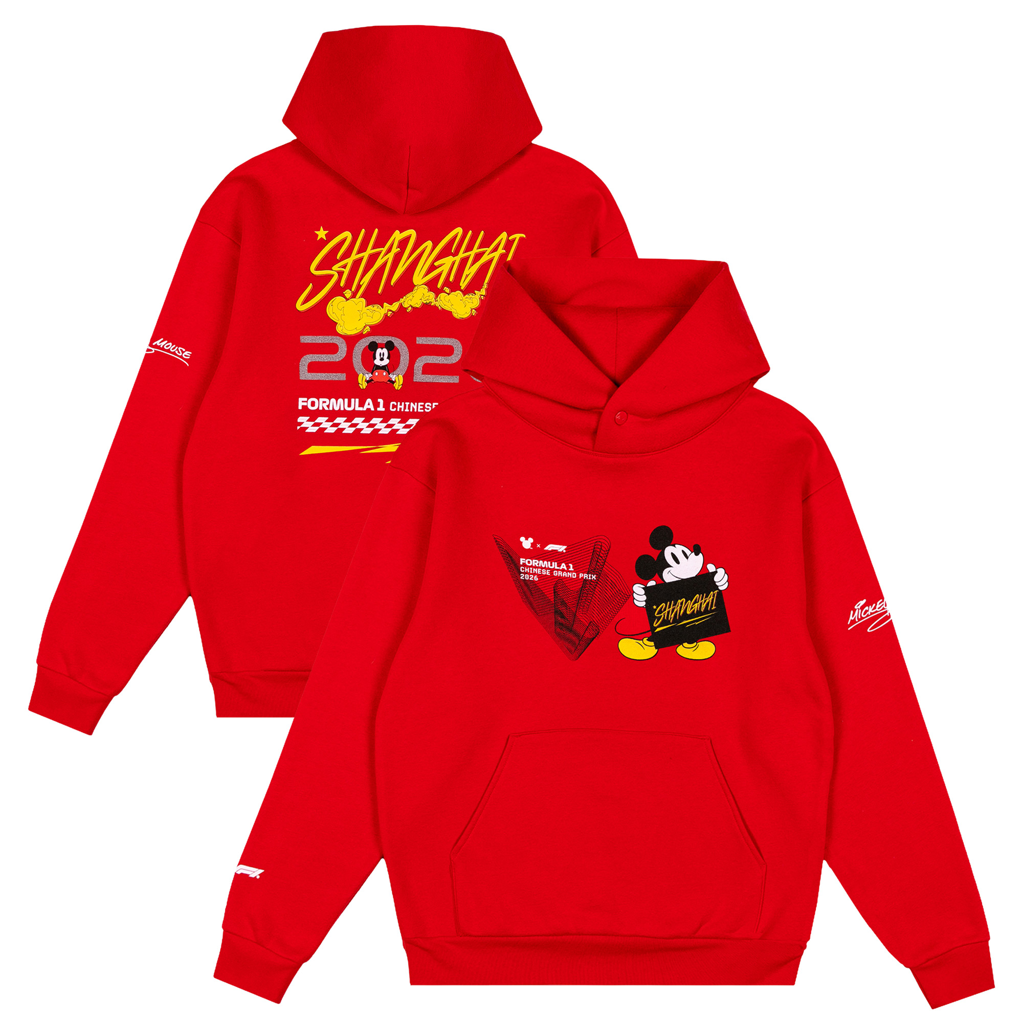 Felpa con cappuccio Formula 1 X Disney Special Edition China GP - Rossa - Unisex