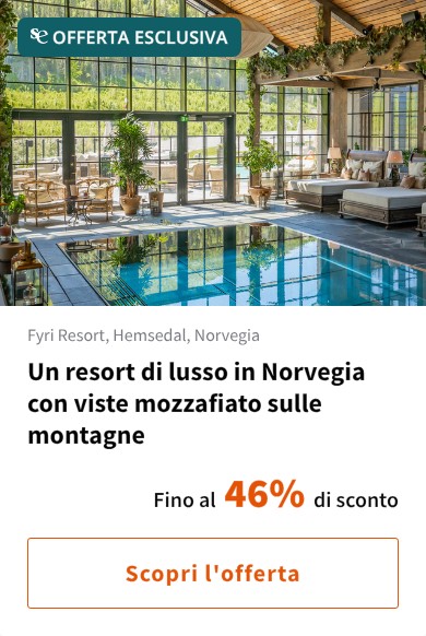 Un resort di lusso in Norvegia con viste mozzafiato sulle montagne
