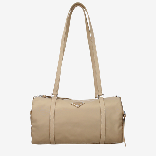 Prada Shoulder Bags Women Fabric Beige/Camel