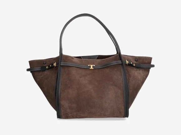 Tod's Tim Shopping Media Borse a Spalla e Tracolla Nero